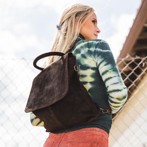 Free People Paris Pieced Leather Backpack - Picture 4 of 6